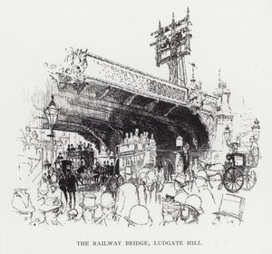 Le pont ferroviaire, Ludgate Hill - Joseph (after) Pennell