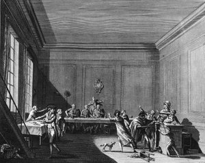 Assassinat du député Louis Michel Lepeletier, marquis de Saint-Fargeau - Joseph (after) Swebach Desfontaines