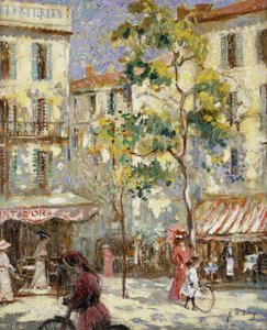 Scène de rue à Paris - Joseph Alfred Terry