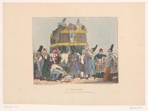 Douaniers inspectant les possessions des passagers
Les amusements des gentils douaniers
Inconvénients (série) - Joseph Ambroise Jobard