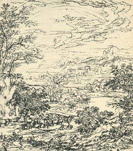 Paysage avec arc-en-ciel, fin du 18ème-début du 19ème siècle, 1943