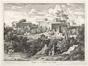 Vue de San Vitale, Rome