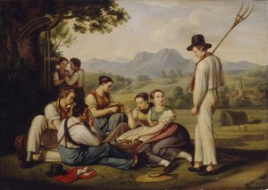 Faucheurs au repos - Joseph Anton Rhomberg