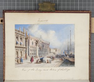 Venise, collé dans le Journal de Thomas Moody d