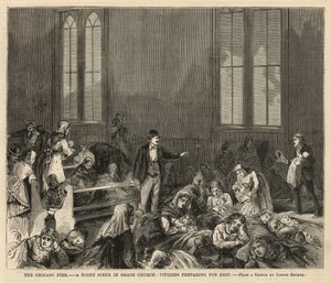 Scène nocturne à Grace Church - Joseph Becker