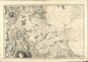 Carte spéciale du port de Boston avec les sondes, les bancs de sable, les rochers, les amarres et autres directions utiles pour la navigation - Joseph Bernard; Des Barres Chabert