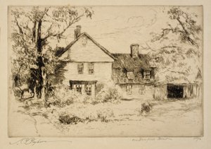 On Deerfield Street (Old House at Deerfield) - Joseph C. Claghorn