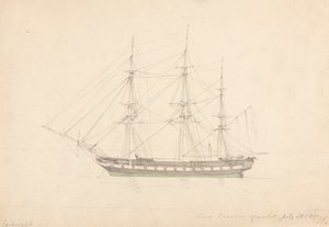 Le Yacht de Lord Craven, 23 juillet 1817 - Joseph Cartwright