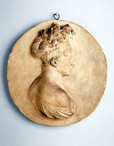 Relief circulaire de Madame Récamier, vers 1801-1802