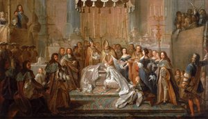 Baptême du Dauphin Louis, fils de Louis XIV, célébré à Saint-Germain-en-Laye, 24 mars