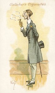 Les adeptes du tabac No 16 (lithographie en couleur) - Joseph Clayton (1856 1937) Clarke