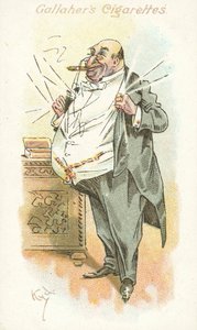 Les adeptes du tabac No 8 (lithographie en couleur) - Joseph Clayton (1856 1937) Clarke