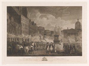 Rencontre de soldats sur College Green à Dublin (série Les Volontaires de la ville et du comté de Dublin)