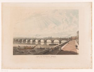 Vue du pont de Waterloo, depuis l