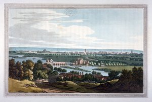Vue de Reading depuis Caversham, Berkshire, 1793