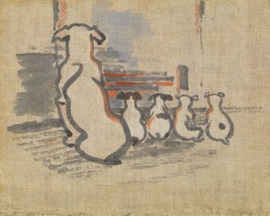 Chien de chasse et chiots