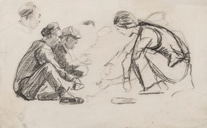 Figures assises - Joseph Crawhall