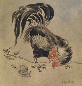 Coq espagnol et escargot - Joseph Crawhall