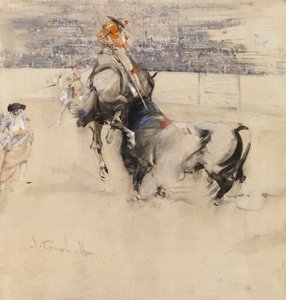 La Corrida à Algésiras - Joseph Crawhall