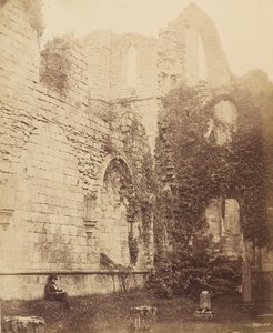 Abbaye de Fountains. Intérieur de la salle capitulaire - Joseph Cundall