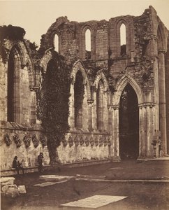 Abbaye de Fountains. Intérieur du chœur, années 1850 - Joseph Cundall