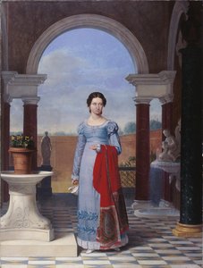 Portrait de Mme Colette Versavel, épouse du médecin Isaac Joseph De Meyer - Joseph Ducq