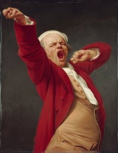 Autoportrait, bâillant. 1783