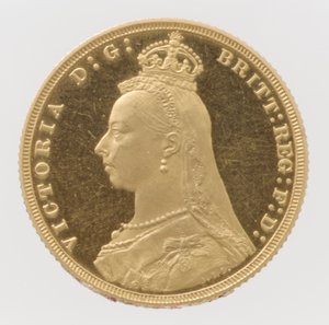 Souverain de preuve de la tête du jubilé de la reine Victoria