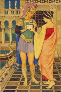 Un gladiateur romain et sa dame - Joseph Edward Southall