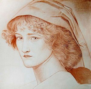 La jeune fille brune - Joseph Edward Southall
