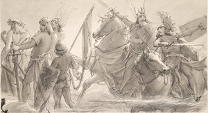 Les Germains partent au combat - Joseph Eugen Hörwarter