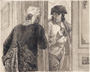 Deux hommes en costume rococo - Joseph Eugen Hörwarter