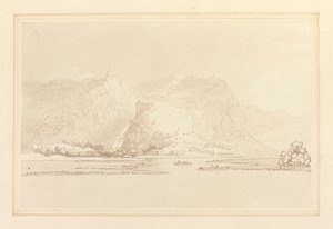 Cottage de Lodore, rochers et chute d