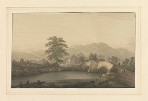 Entrée Nord de Keswick et Pont - Joseph Farington