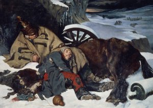 Scène de la retraite de Russie