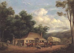Une auberge de montagne - Joseph Fowles