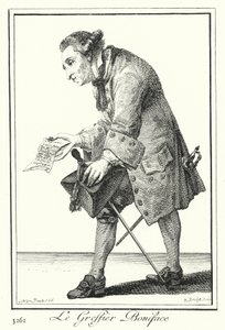 Le clerc Boniface (gravure) - Joseph Franz von (after) Goez