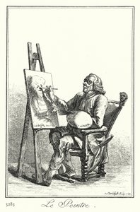 Le Peintre (gravure) - Joseph Franz von (after) Goez
