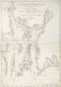 Carte du port de Rhode Island et de la baie de Narraganset