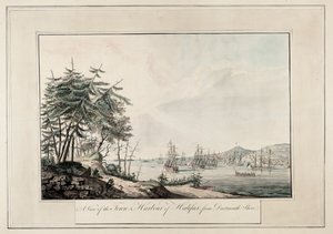 Vue de la ville et du port d