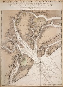 Carte de Port Royal en Caroline du Sud, États-Unis d