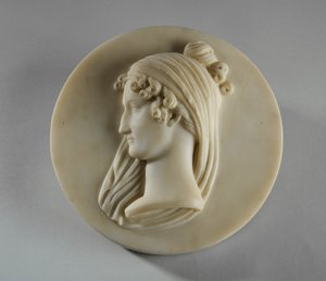 Portrait en médaillon de Mme Elizabeth Allan - Joseph Gott