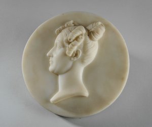 Portrait en médaillon de Mme Margaret Gott - Joseph Gott