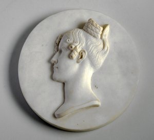 Portrait médaillon de Mme Mary Brooke - Joseph Gott