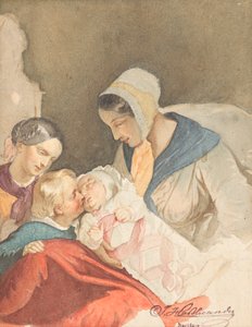 Bonheur maternel - Joseph Hasslwander