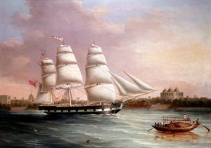 John Wood approchant Bombay, vers 1850 - Joseph Heard