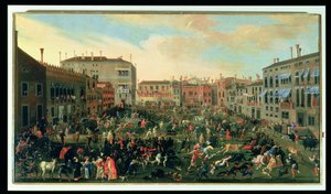Fête des Taureaux, Campo San Polo - Joseph Heintz der Jüngere