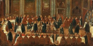 Le banquet du Doge - Joseph Heintz the Younger