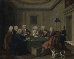 Un club de gentlemen, vers 1730 - Joseph Highmore