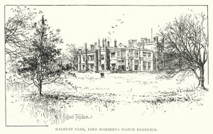 Parc de Dalmeny, résidence écossaise de Lord Rosebery - Joseph Holland Tringham
